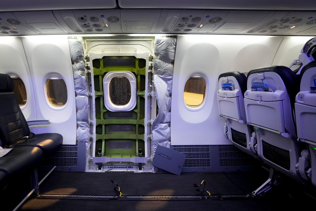 Flygplanet vars kabindörr lossnade under färden. Arkivbild.